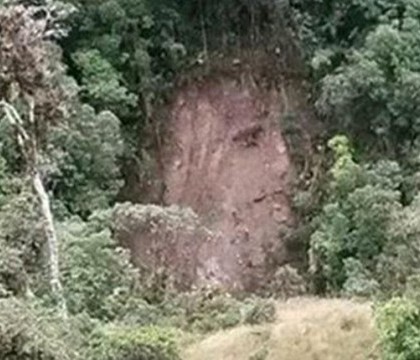 Chipul lui Iisus aparut pe un deal impadurit din Columbia, dupa o alunecare de teren. "Afacerea" pusa la punct de localnici Chipul lui Iisus aparut pe un deal impadurit din Columbia, dupa o alunecare de teren. "Afacerea" pusa la punct de localnici