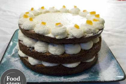 Carrot cake cu crema cu ghimbir