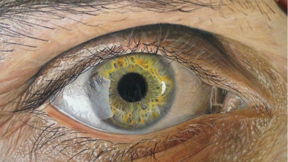Imaginile care pot pacali pe oricine. Un artist grafic realizeaza lucrari complexe ale ochiului uman