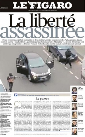 "Libertatea este asasinata", "Atac impotriva democratiei" sau "Barbarie". Presa europeana, dupa atentatul terorist din Paris "Libertatea este asasinata", "Atac impotriva democratiei" sau "Barbarie". Presa europeana, dupa atentatul terorist din Paris