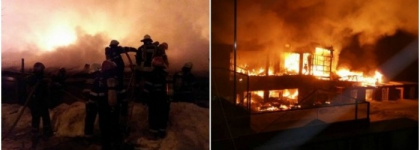 INCENDIU IN CLUBUL BAMBOO in Romania. PLAN ROSU de interventie: cladirea s-a prabusit. Urmarire penala pentru distrugere - VIDEO