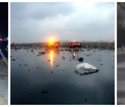 FOTO/VIDEO - Primele imagini de la locul prabusirii avionului Flydubai, soldata cu 62 de morti. Cauzele care ar fi dus la dezastru