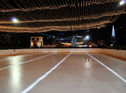 Patinoar in aer liber, in centrul capitalei. Vezi cand va fi inaugurat terenul pentru patinaj