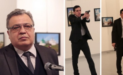 Momentul in care ambasadorul rus in Turcia e impuscat mortal de un politist in Ankara. Putin a discutat la telefon cu Erdogan - VIDEO Momentul in care ambasadorul rus in Turcia e impuscat mortal de un politist in Ankara. Putin a discutat la telefon cu Erdogan - VIDEO