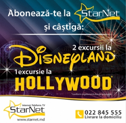 (P) StarNet iti deschide usile la studiourile de la Hollywood si la Disneyland Paris! (P) StarNet iti deschide usile la studiourile de la Hollywood si la Disneyland Paris!