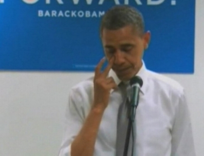 Barack Obama a plans in fata camerelor! Ce l-a emotionat pana la lacrimi