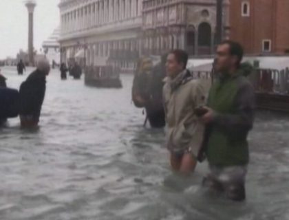 Inundatiile din Venetia au afectat aproape 3 sferturi din suprafata orasului