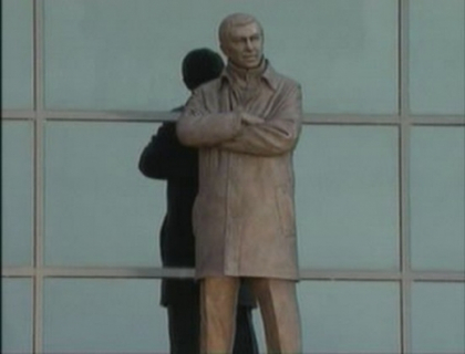 Stiu sa-si pretuiasca valorile! Tehnicianul Sir Alex Ferguson, de la Manchester United, are o ... statuie