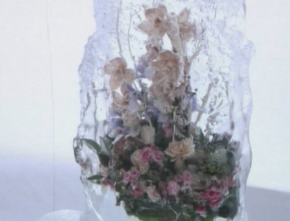 Expozitie de flori glaciale in Ucraina! Creatiile spectaculoase care n-au cum sa te lase indiferent