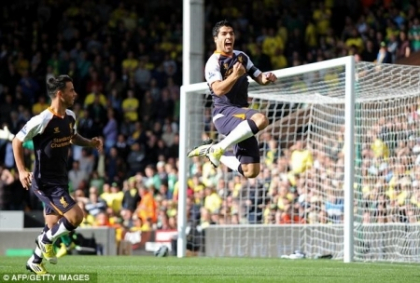 Liverpool a reusit meciul sezonului! Cormoranii au umilit cu 5 la 0 formatia Norwich City