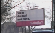 Panouri cu iz electoral prin capitala Panouri cu iz electoral prin capitala
