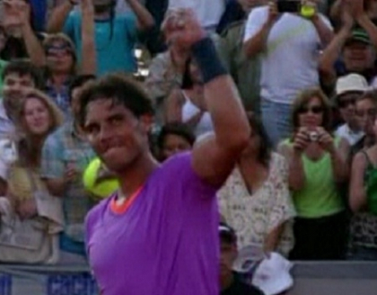 Tuna si fulgera! Tenismenul Rafael Nadal a avut o revenire de senzatie. VIDEO