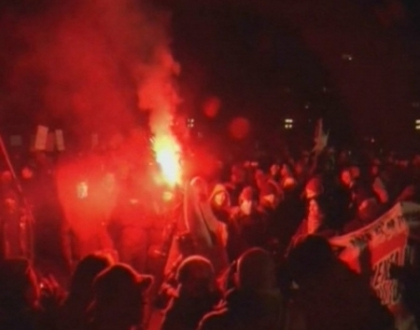 Protest de amploare in Slovenia. Oamenii sunt nemultumiti de taierea salariilor si a taxelor mari