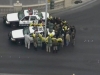 Impuscaturi in plin trafic in Las Vegas. A urmat un accident in lant, iar o masina a explodat