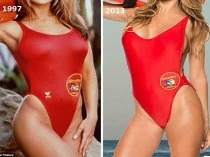 Nu s-a schimbat deloc. Ce actrita din celebrul serial Baywatch arata impecabil si in prezent la 40 de ani