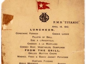 Ultimul meniu gourmet servit pe Titanic! Ce continea acesta in ultima zi, inainte de dezastru - FOTO