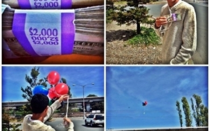 Este atat de bogat incat arunca 4000 de dolari in aer cu balonul: cel mai penibil adolescent din SUA