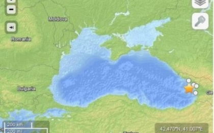 Cutremur cu magnitudinea de 4,6, produs pe litoralul georgian al Marii Negre