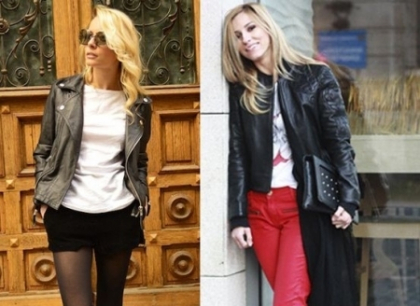 Vedeta primaverii: geaca de piele. Cine a purtat-o mai bine: Laura Cosoi sau Dana Rogoz? FOTO
