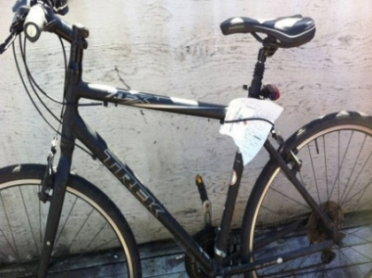 AMUZANT! Un hot a furat o bicicleta, dar a intors-o, insotita de un mesaj nostim - FOTO