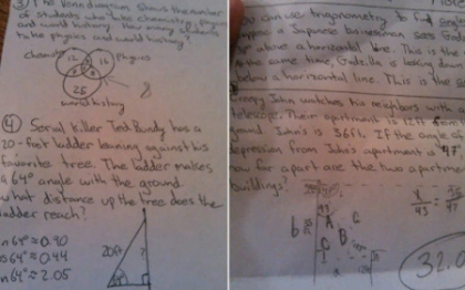 Un profesor de matematica din SUA a fost dat afara dupa ce le-a dat elevilor aceasta problema