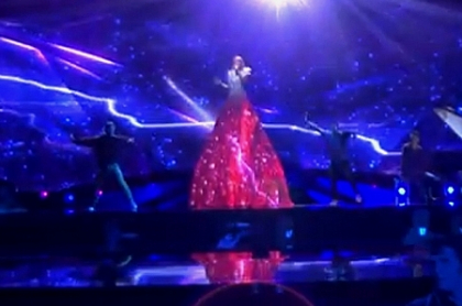 Cum a cantat Aliona Moon la prima repetitie pe scena de la Malmo