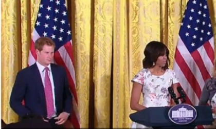 Printul Harry, primit la Casa Alba de Michelle Obama, la ceaiul sotiilor de militari 