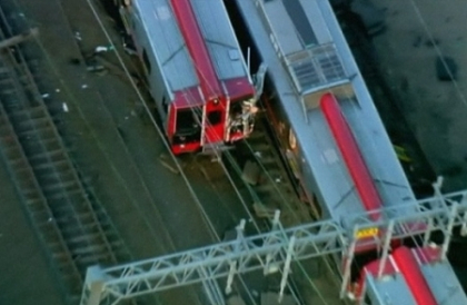 Cursa dramatica in SUA. Doua trenuri, in care se aflau sute de pasageri, s-au ciocnit