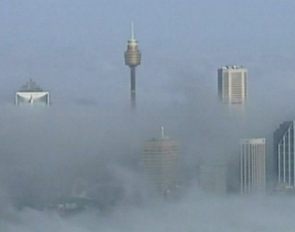 Sydney-ul - impanzit de ceata, toata circulatia - paralizata. Imaginile sunt pur si simplu spectaculoase