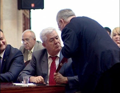 Voronin: Diacov i-a terorizat pe democrati - ori PD face coalitie cu PLDM, ori el pleaca din partid
