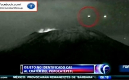 VIDEO. OZN filmat in timp ce aterizeaza in interiorul unui vulcan din Mexic