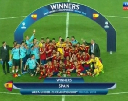 Nationala de tineret a Spaniei a devenit din nou campioana europeana la fotbal