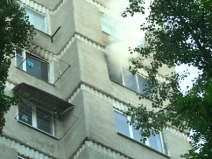 Incendiu intr-un bloc din sectorul Buiucani al capitalei. VIDEO