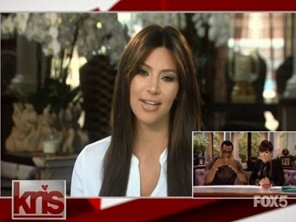 Kim Kardashian, prima aparitie dupa nastere in show-ul mamei sale - VIDEO