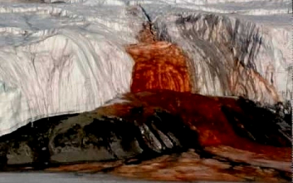 Misteriosul fenomen din Antarctica: ghetarul care produce o "cascada de sange" Misteriosul fenomen din Antarctica: ghetarul care produce o "cascada de sange"