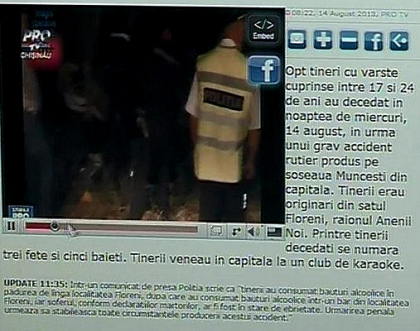Stirea despre accidentul in care 8 tineri au decedat, cea mai urmarita pe site-ul protv.md 