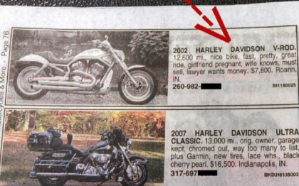 Un american isi vinde urgent motocicleta. Ce a descoperit nevasta despre el Un american isi vinde urgent motocicleta. Ce a descoperit nevasta despre el