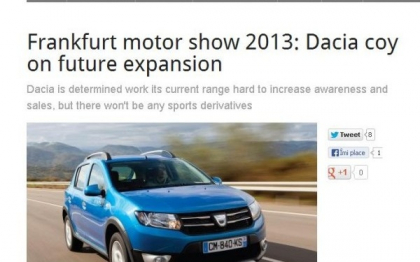 Dacia ar putea dezvolta un model de clasa mica. Ce scriu englezii despre masina romaneasca Dacia ar putea dezvolta un model de clasa mica. Ce scriu englezii despre masina romaneasca