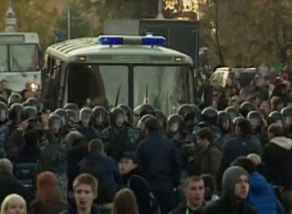 Un moldovean a fost retinut la Moscova, dupa violentele din Biriuleovo: Are interdictie in Rusia