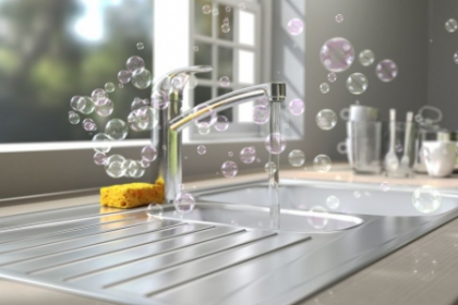 5 trucuri eficiente pentru a curata perfect chiuveta din bucatarie