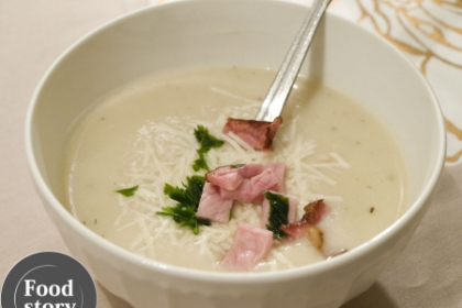  Supa crema de cartofi si conopida