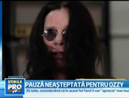 Ozzy Osbourne si-a anulat un concert din cauza unor probleme de sanatate Ozzy Osbourne si-a anulat un concert din cauza unor probleme de sanatate