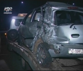 A urcat beat la volan si a accidentat o femeie insarcinata si doi politisti