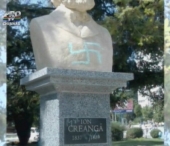 Ion Creanga nu este iubit la Balti? Bustul clasicului a fost profanat Ion Creanga nu este iubit la Balti? Bustul clasicului a fost profanat