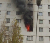 Incendiu de proportii la Ciocana. Un apartament ARDE! VIDEO exclusiv