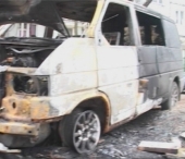 A fost o rafuiala? Un microbuz a fost INCENDIAT in sectorul Ciocana A fost o rafuiala? Un microbuz a fost INCENDIAT in sectorul Ciocana