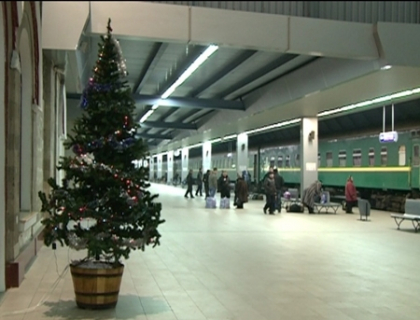 Revelion... in tren. Moldovenii veniti in aceasta noapte de la Moscova au sarbatorit ca acasa