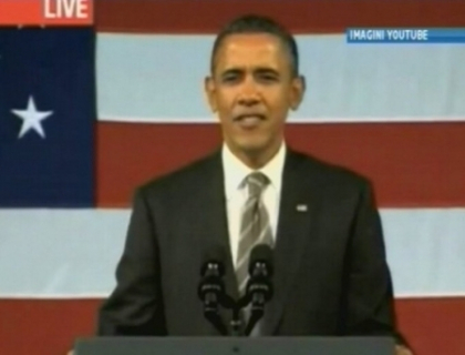 Si presedintii canta uneori! Barack Obama isi demonstreaza talentul ritmurile unui hit al trupei Green