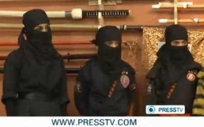 VIDEO. Femeile-ninja din Iran. Imagini incredibile de la antrenamente