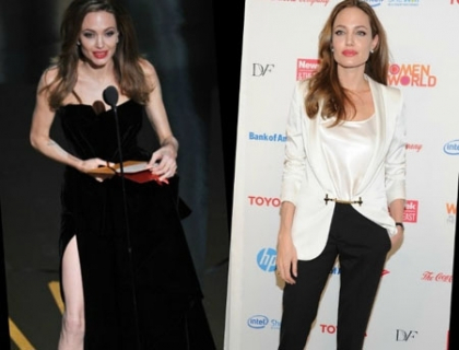 Nu mai are curaj sa isi arate picioarele. Angelina Jolie pare si mai slaba in pantaloni negri Nu mai are curaj sa isi arate picioarele. Angelina Jolie pare si mai slaba in pantaloni negri